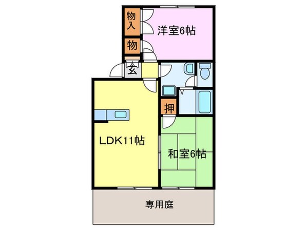 ＣＯＲＡＺＯＮ井尻Ａの物件間取画像